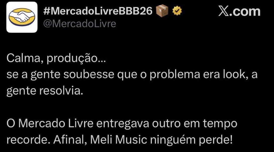 Ate o mercado livre quer comprar briga com a produção KKKKKKKKKKKKKKKK