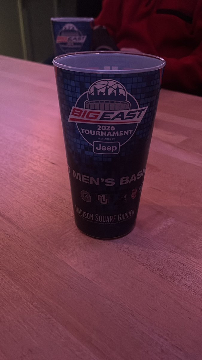 ddnova416's tweet photo. Big east tourney souvenir cups at the bar #expand https://t.co/l6OW5PGTrt