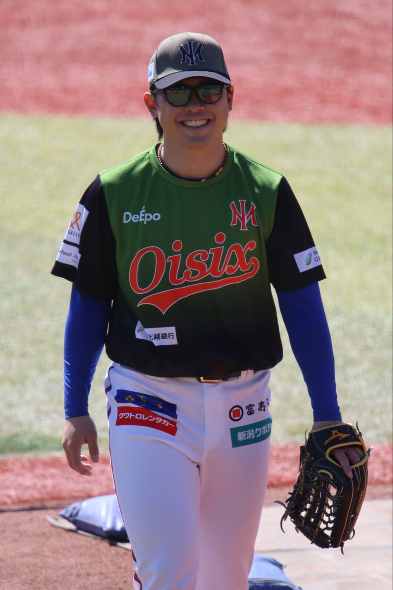 sh___0935's tweet photo. 26年シーズンの幕開けだ〜‼️‼️
 #髙山俊 選手  #高山俊 選手
 #オイシックス新潟アルビレックスbc https://t.co/uqD4yJgCPx