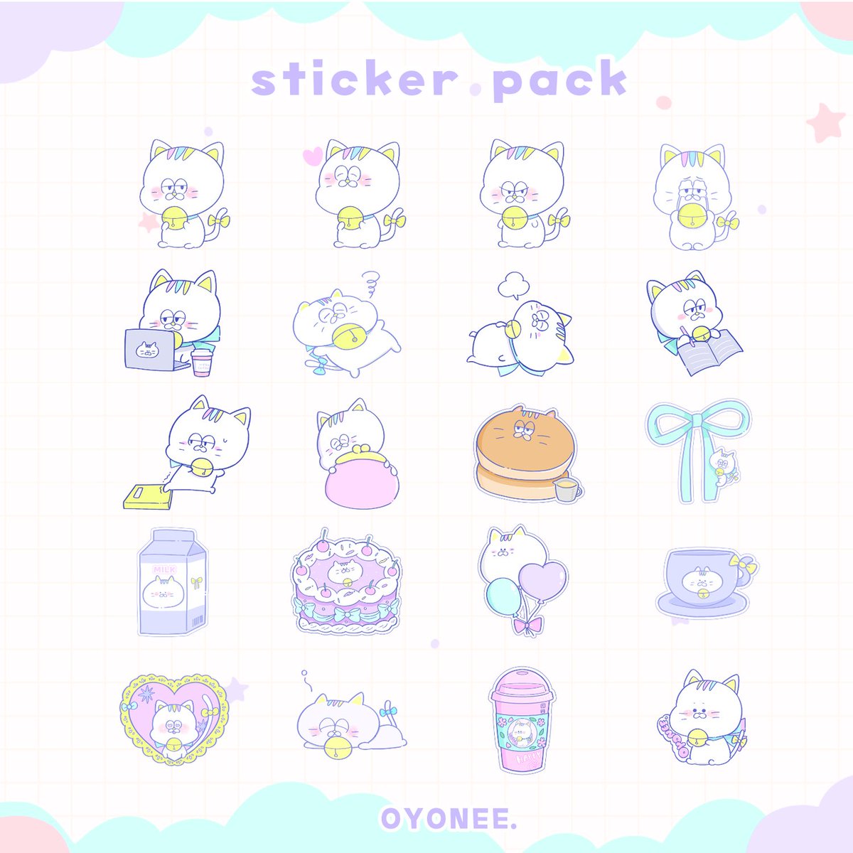 oyone37's tweet image. デジタル手帳がもっと楽しくなる📖´-

オリジナルキャラ「チルにゃん」のデジタルステッカーをリリースしました！

日々の予定や勉強のアクセントにぜひ。

🦄 20種類セット / 300円

ショップはこちら↓
oyonee.booth.pm/items/8078232

#DigitalStickers #Goodnotes 
#自由ノート