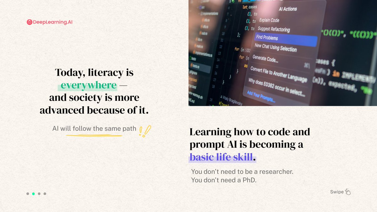 DeepLearning.AI tweet media