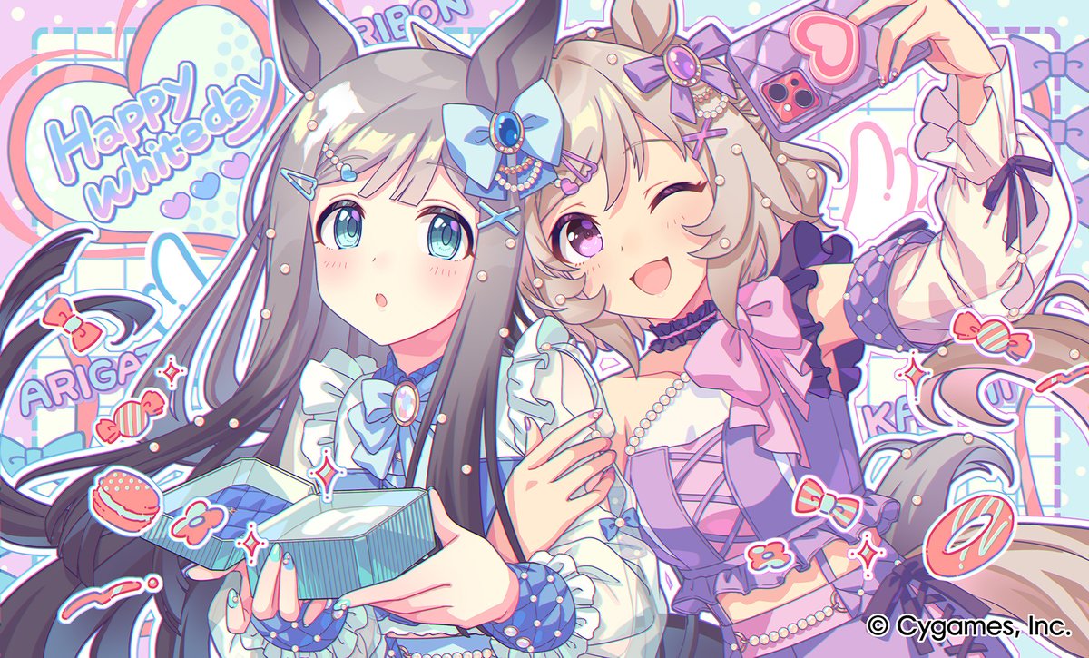 【ホワイトデーキャンペーン 開催中！】
ホワイトデーを記念してジュエル500個をプレゼント！
「3回限定！「育成」親愛度超獲得キャンペーン」や「「育成」おさんぽ気分獲得2倍キャンペーン」も実施いたします！
詳細は、お知らせをご確認ください。
umamusume.jp/news/detail?id…

#ウマ娘 #ゲームウマ娘