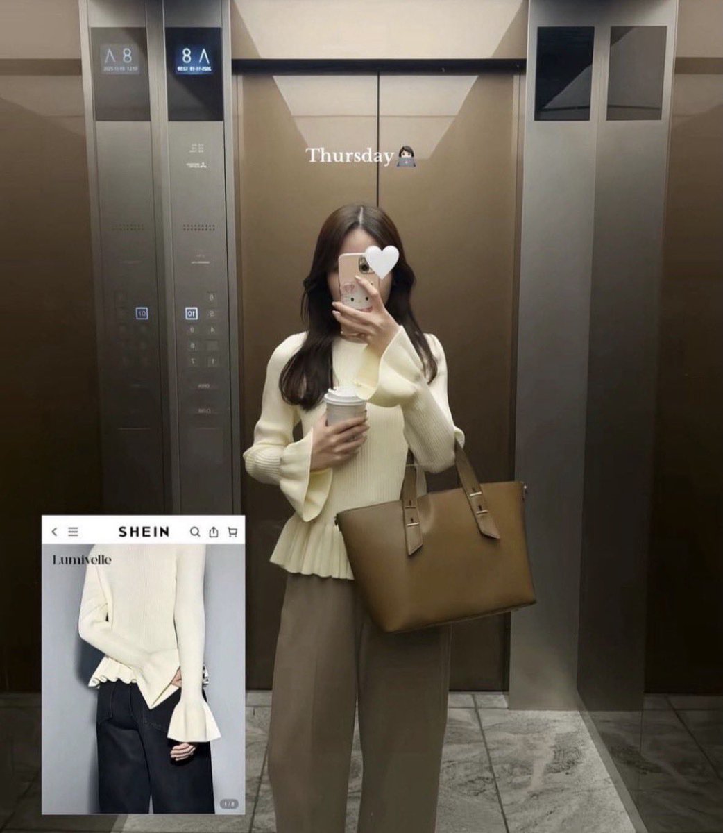 joha_alam's tweet photo. この方のオフィスでも着れる、SHEIN春服がどタイプすぎて即カートにいれました🛒✨💙🩶 https://t.co/HN8kK8gTMi