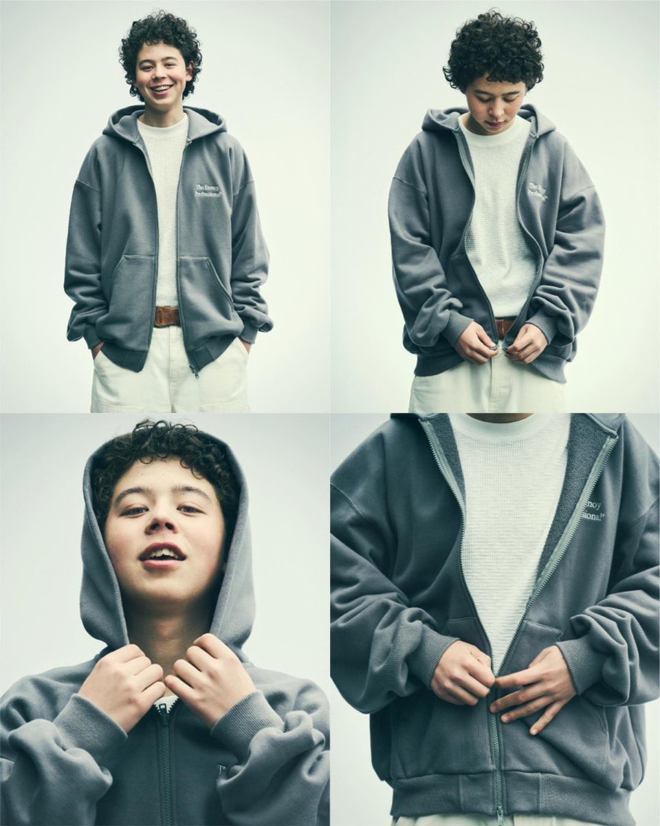 ENNOY『DOUBLE ZIP HOODIE』全3色が国内3月14日（土）12:00 よりWEB