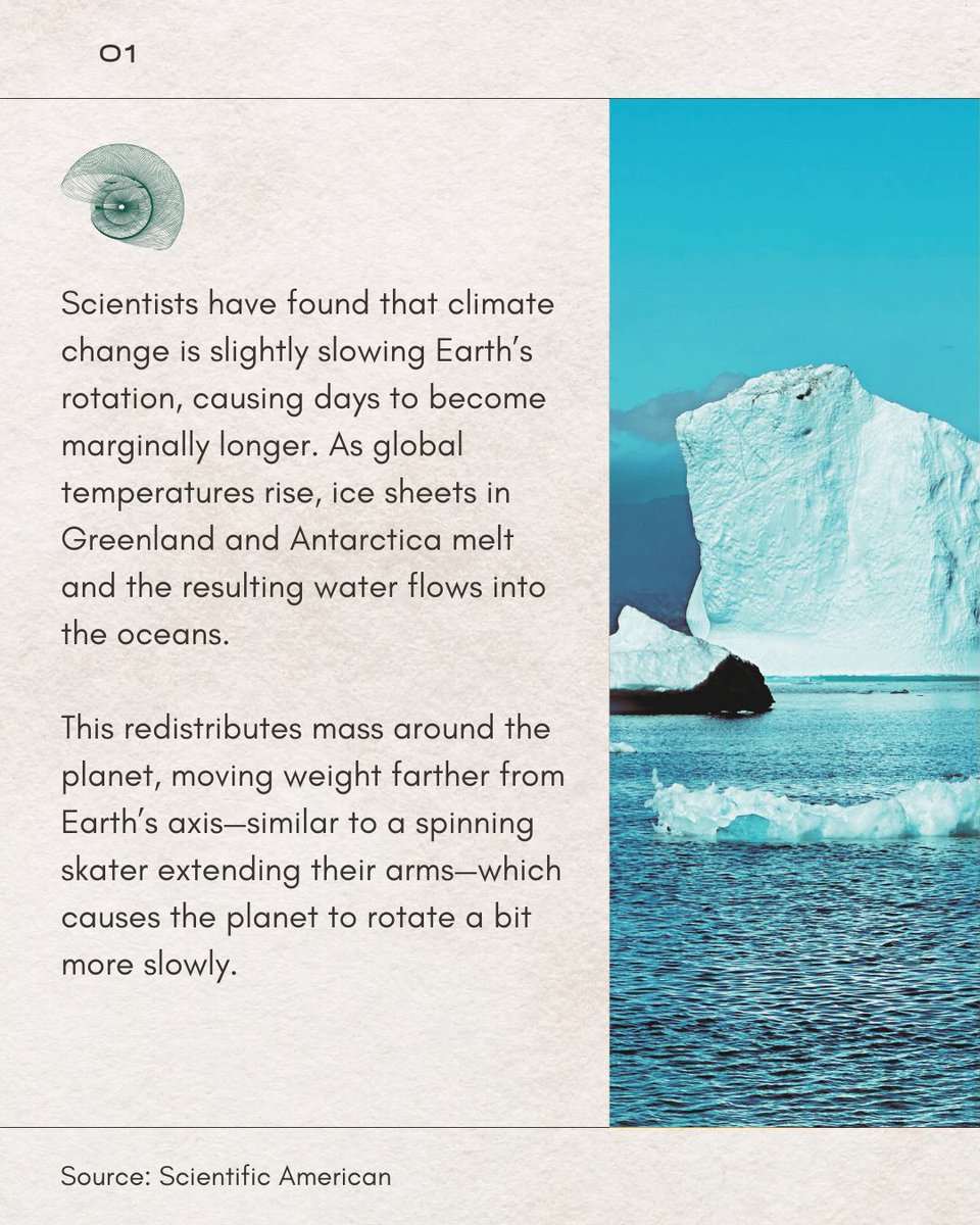 globalgreen's tweet photo. Climate change is powerful enough to slow the planet itself. The good news? Our actions can still change the story. 🌍✨

#ClimateNews #ClimateCrisis https://t.co/fyytLpCEtD