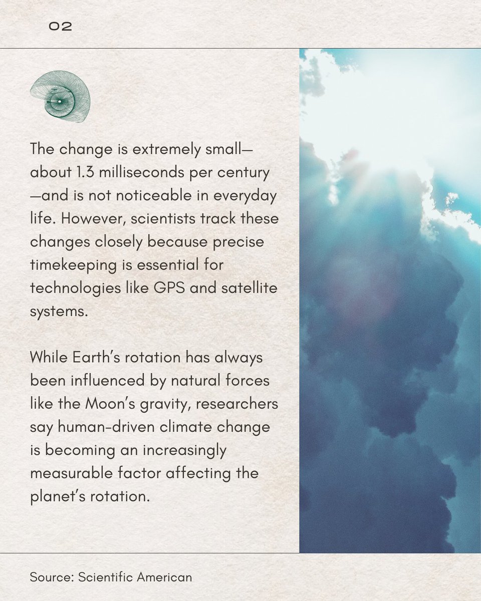 globalgreen's tweet photo. Climate change is powerful enough to slow the planet itself. The good news? Our actions can still change the story. 🌍✨

#ClimateNews #ClimateCrisis https://t.co/fyytLpCEtD