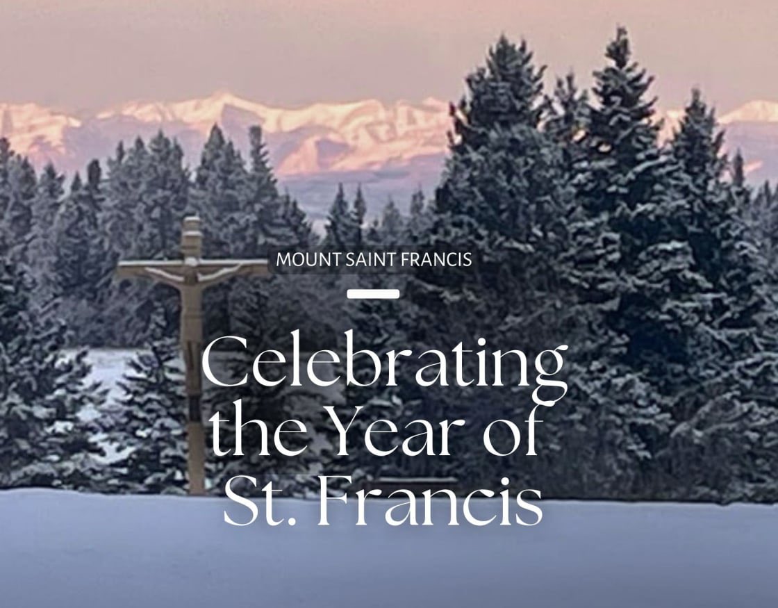 calgarydiocese's tweet photo. Mount St Francis celebrates the jubilee  year of St. Francis: 
https://t.co/PpSJuKFr3B #catholicyyc https://t.co/mhkvdGG23o