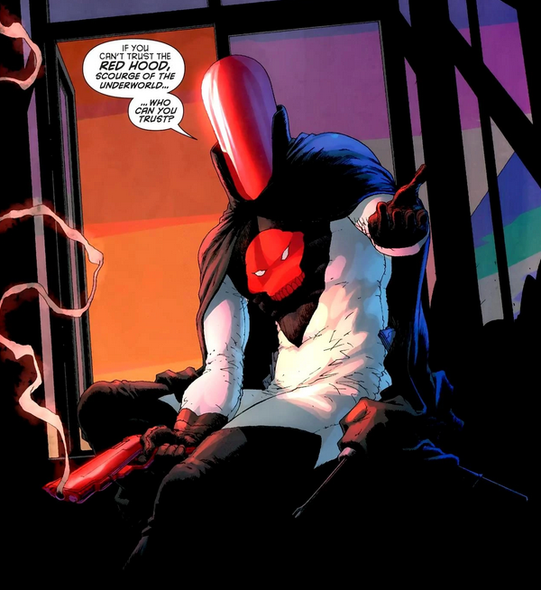 bori___cha's tweet image. my irl's favorite jason todd design is this one and it's entirely because of the helmet. she does not read comics. thoughts?