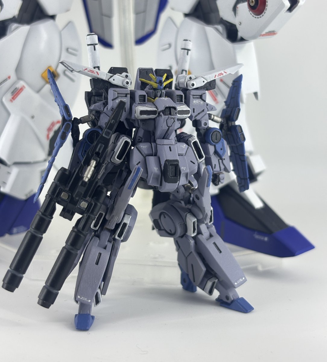 fatejtm's tweet photo. お疲れ様です！
いきなりですが…ガンダムアーティファクトZZガンダム完成しました！
ex-sガンダムのつけ合わせになるようにfazz風の塗装をしてみました！
部分塗装も頑張ってます！
合わせ目少なめ、プロポーション100点の神キットです！楽しかった〜💕
#ガンプラ好きと繋がりたい 
#ガンプラ初心者 https://t.co/YcTIIvew0A