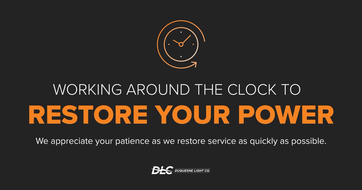 We are working around the clock to restore service after strong winds brought down trees, wires and utility poles. 

With more than 160,000 customers without power, our Lineworkers and troubleshooters are continuing to assess damage.

If you see a downed line, call 888-393-7000.