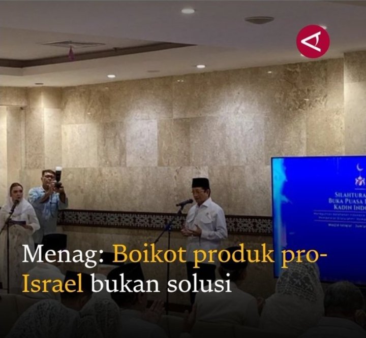 arifbalikpapan1's tweet photo. Menag: Boikot Produk Pro Israel Bukan Solusi

Kami tak bisa bantu cara lain kecuali boikot beli produk pro Israel!

Kami akan tetap boikot sampai damai tercipta di Palestina dan Timur Tengah 😊 https://t.co/fkGXL9g8HO
