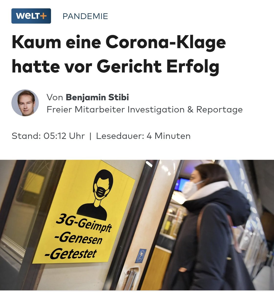 LilitThyra's tweet photo. Genau das war auch zu erwarten! 😡
Wir dürfen, was damals geschehen ist niemals vergessen oder verzeihen!

Fünf Jahre nach Beginn der Corona-Pandemie sind die meisten Klageverfahren gegen Maßnahmen der Behörden abgeschlossen, doch kaum eine  Corona-Klage hatte vor Gericht Erfolg!

https://t.co/J9zKD2SK4e