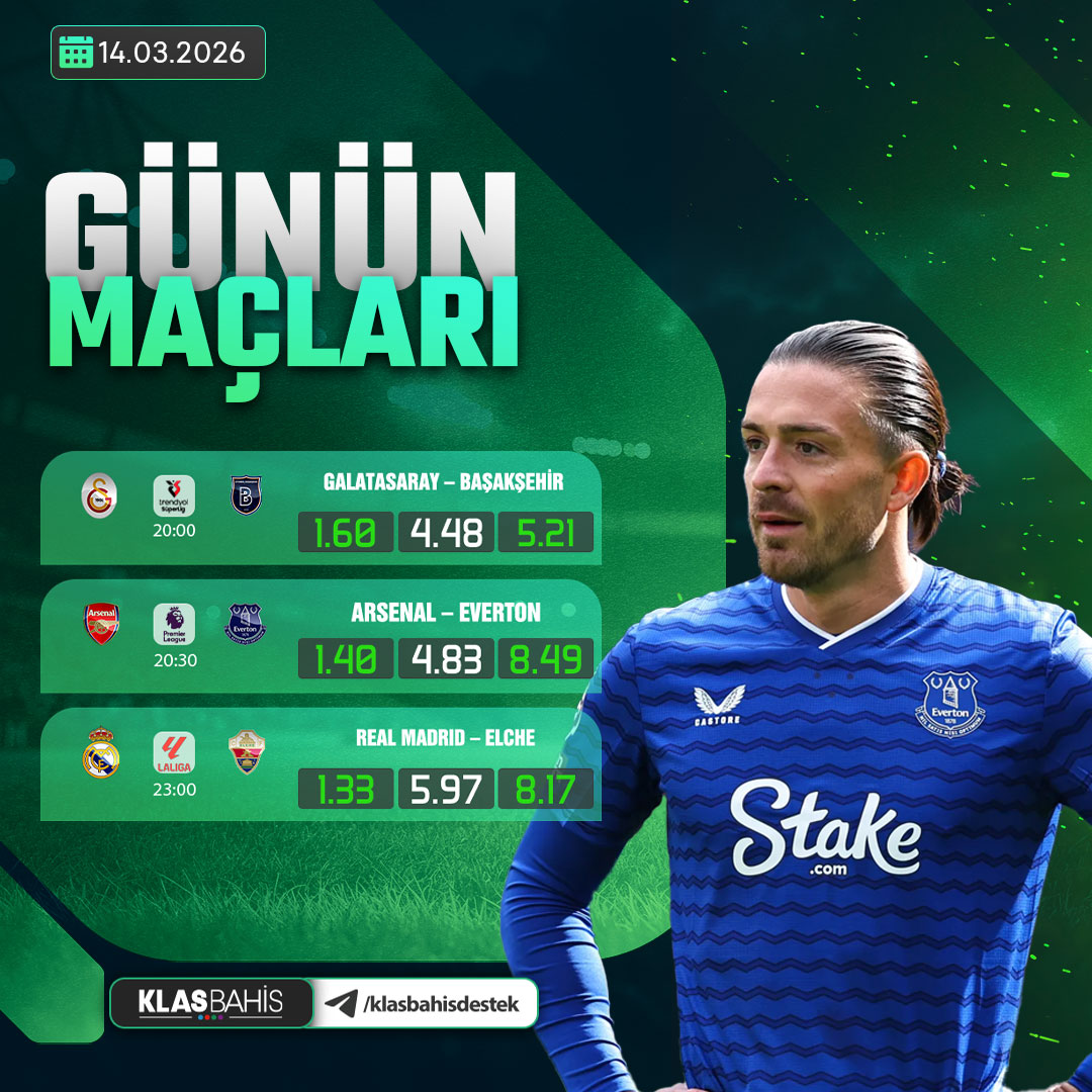klassbahiss's tweet photo. 🏆 GÜNÜN MAÇLARI KLASBAHİS'TE DAHA HEYECANLI 🏆

➡ Galatasaray 🆚  Başakşehir

➡ Arsenal 🆚  Everton

➡ Real Madrıd  🆚 Elche 

💸 5000 TL Hoşgeldin Bonusu
💸 %20 Kripto Yatırım Bonusu
💸 %15 Spor Yatırım Bonusu

https://t.co/exRg0YKc0h https://t.co/hbCsax9txr
