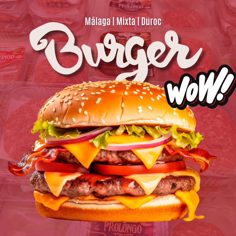 Prolongo1820's tweet image. 🍔✨ Burger Prolongo

Tres variedades para todos los gustos:
🥩 Mixta (vacuno y cerdo)
🐖 Duroc
🔥 Málaga

Sabor, calidad y tradición en cada bocado.
Elige tu favorita… ¡y a disfrutar! 😋

#Prolongo #BurgerProlongo #SaborDeSiempre #MomentosProlongo