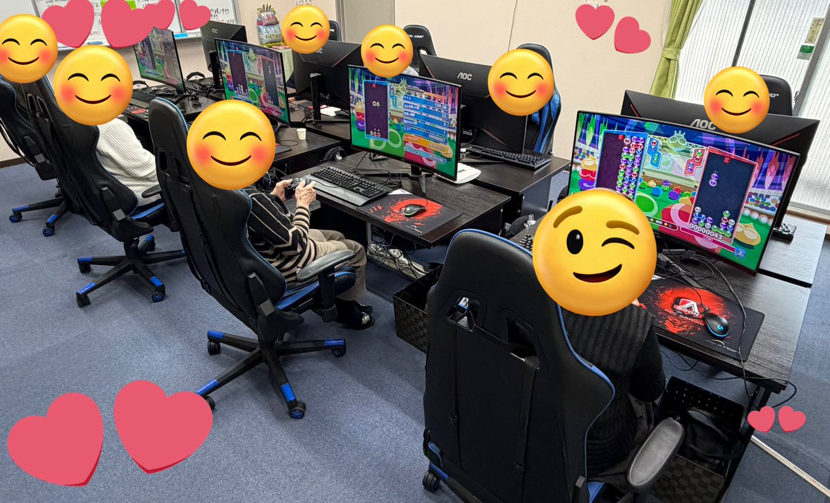 e_isr's tweet photo. ここは神戸にある

60歳以上のシニア専用🟥

eスポーツ施設です❗️☺️

土曜日も、ここでは

勝ち負けよりも

みんなでわちゃわちゃ😆

eスポーツを楽しむ！ってことを

一番大切にしていますよ😊

やっぱり、おもしろい🤣❗️❗️❗️

#eスポーツ #シニア #神戸 #趣味 #ぷよぷよ #フォートナイト #ゲーム https://t.co/1mfN59YfIU
