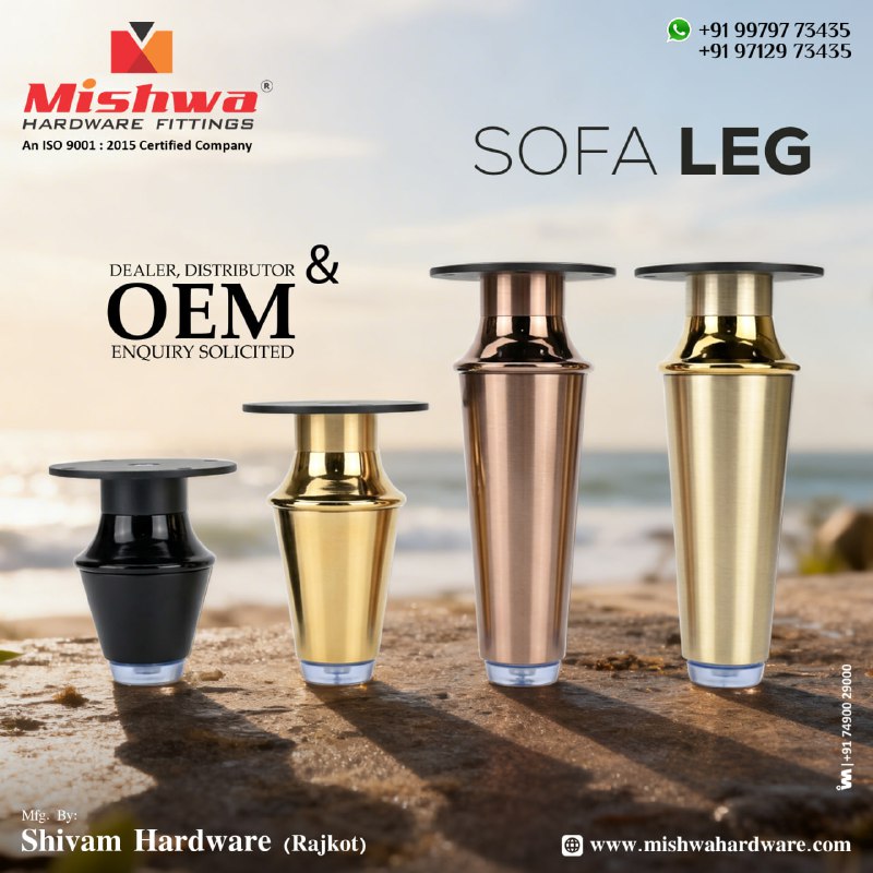 ibais_hardware's tweet image. SHIVAM HARDWARE (RAJKOT)

For enquiry via WhatsApp click: 
ibais.biz/9979773435

Mr. Shubham Pansuriya - 99797 73435
Mr. Rajesh Pansuriya - 97129 73435
#sofaleg #hardware #hardwarefitting #sofahardware #furniturehardware #sofafitting
.
@ibais_hardware