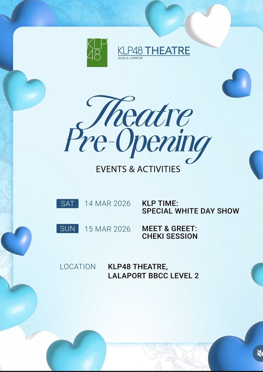 KLP48Now's tweet photo. [Theatre 𝚛𝚎𝚙𝚘𝚛𝚝🎙️] 

260314 || KLP Time : Special White Day Show

All 1st &amp; 2nd Gen (Except Hillary)

Today’s MC : Alice &amp; Tiffany

#TimeForKLP #KLP48 https://t.co/2mG0nzvIIO