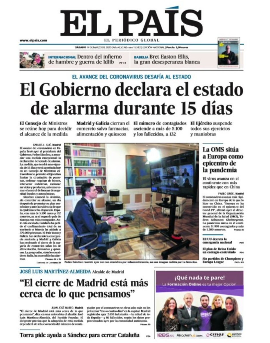 Hoy hace seis años que una panda de malnacidos, te metieron en tu casa, precintaron parques infantiles, te embozalaron, te aterrorizaron para pincharte aún no se sabe qué mierda y, mientras tanto, ellos se iban de fiesta, cocaína y putas.

Y la gente aplaudía en los balcones.