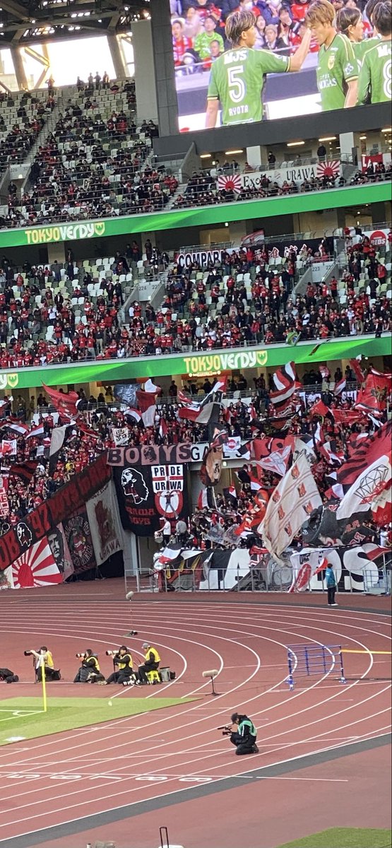 Tokyo_Darc's tweet photo. MUFGスタジアム（国立競技場）でサッカー観戦中 https://t.co/NblEhvRfni