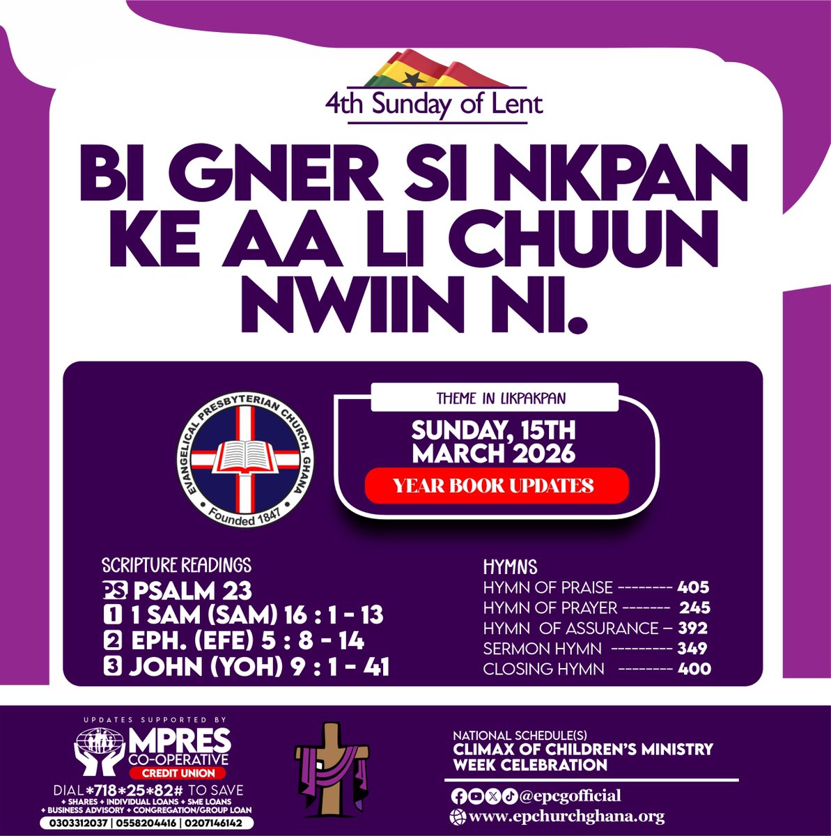 Evangelical Presbyterian Church, Ghana tweet media
