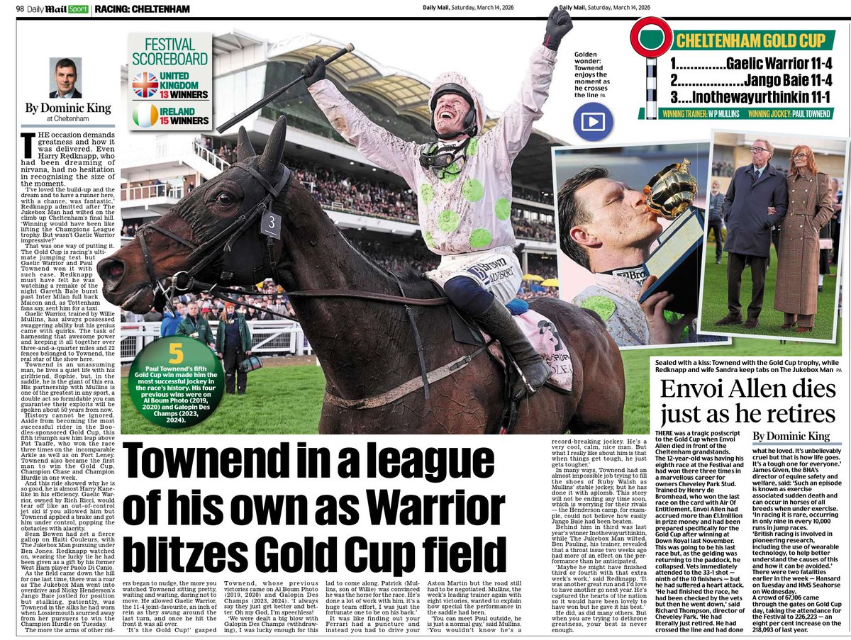 Dominic King tweet media