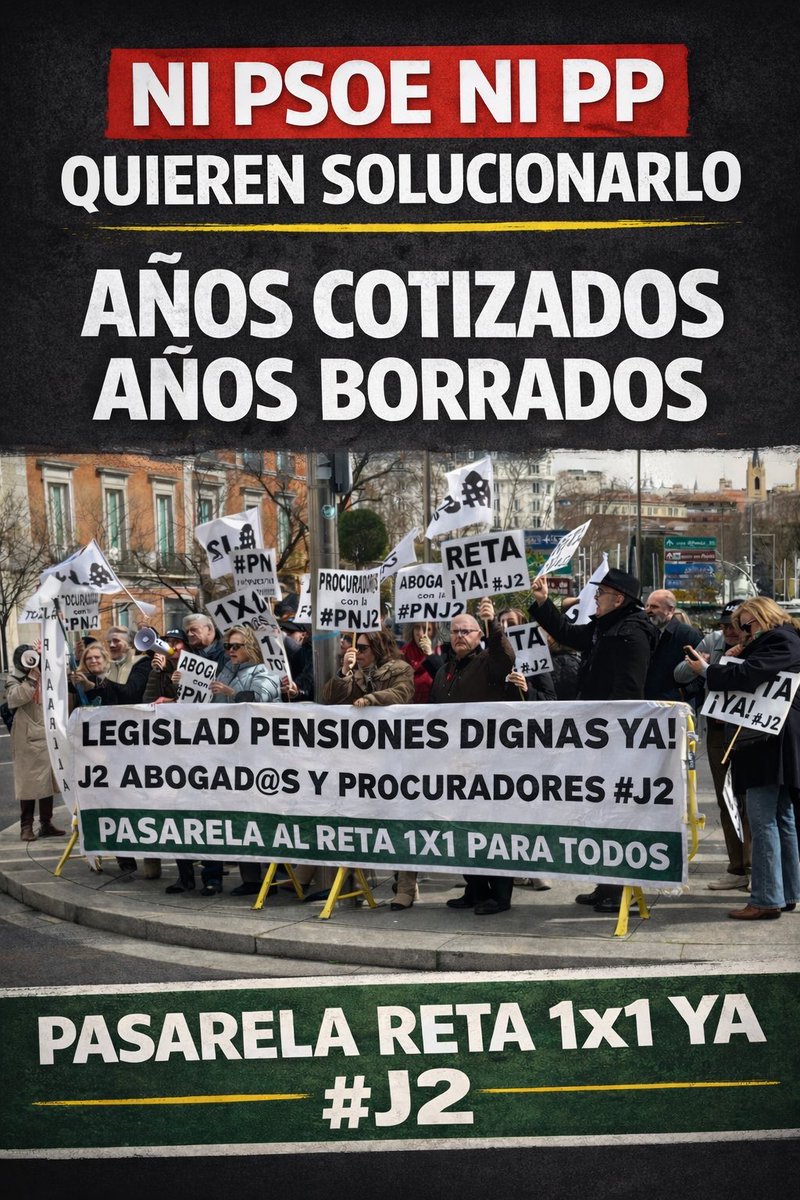 La política está para dar respuesta a los problemas de los ciudadanos.
Pero, sabiendo desde hace 3 años que abogados y procuradores mutualistas alternativos percibimos pensiones e 300/400 €, 12 pagas, sin IPC, <a href="/ppopular/">Partido Popular</a> pide datos y no hace más.
¿De esa inacción presumen?
