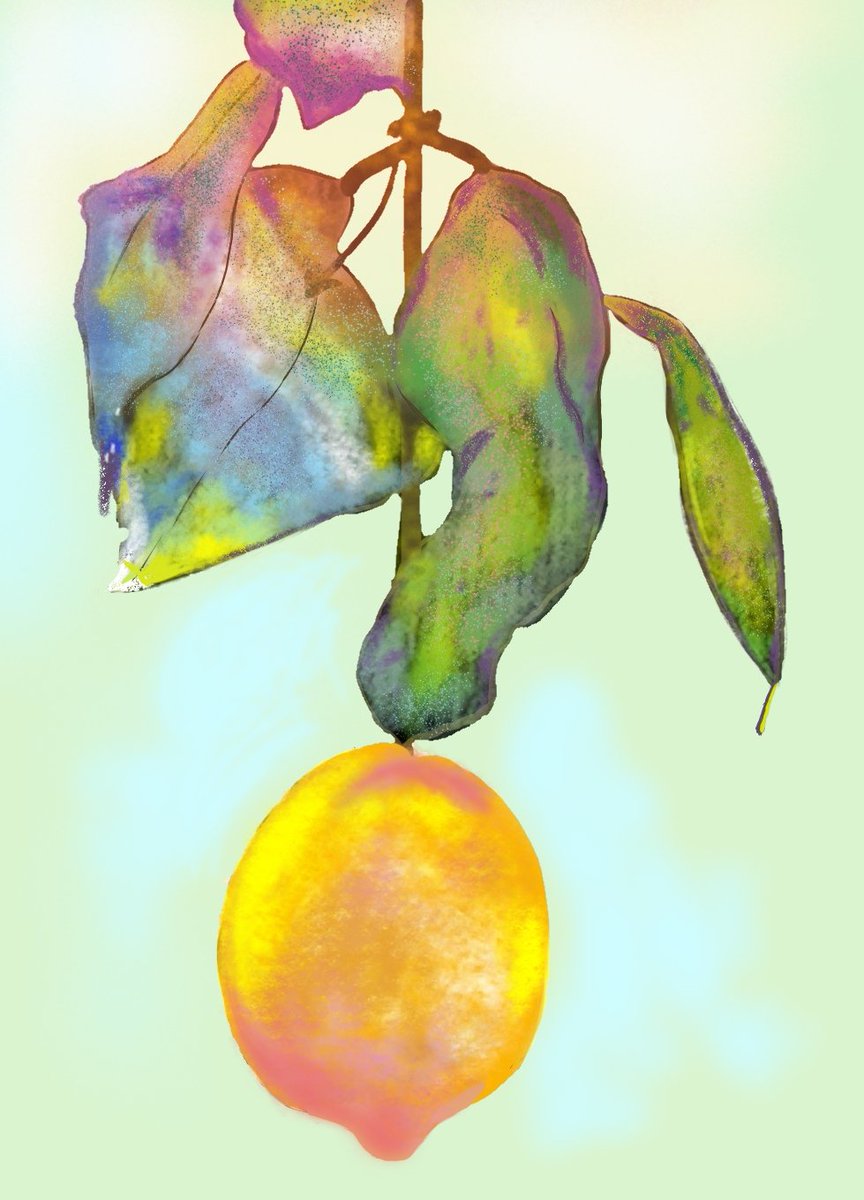 JUN18akaruiHSP's tweet image. 「Lemon」は、2018年3月14日
リリースハチ周年おめでとうございます！
先月投稿済み米津さんと共に描いたレモンのみ切り取って加筆しました。
#米津玄師
#Lemon
#目視模写
#ibisPaint