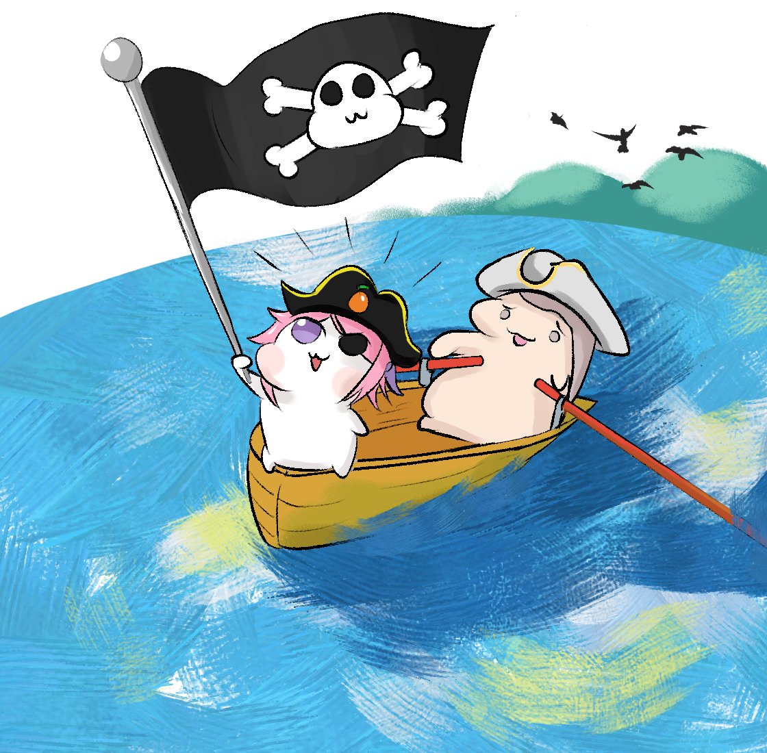 Doro is off an adventure with Hongbuki!
#NIKKE #DORO