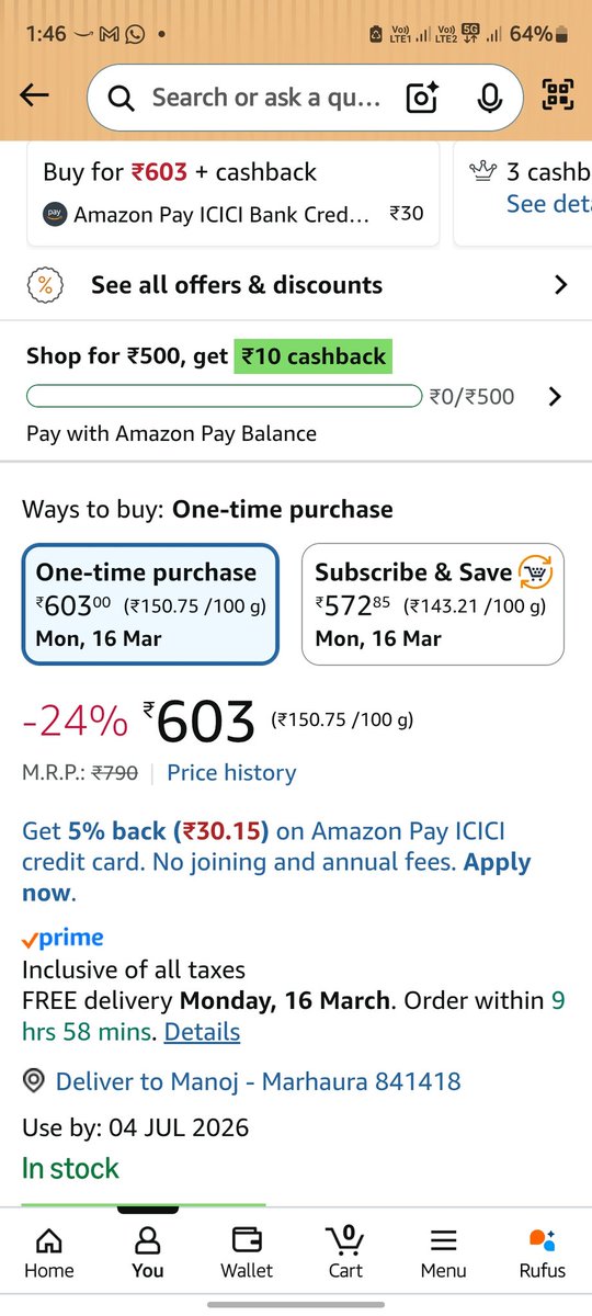 AnkuSingh26's tweet image. Hey @AmazonHelp @amazonIN, maine aapki site se Horlicks order kiya tha jiska MRP ₹790 dikhaya gaya, lekin mujhe jo product deliver hua hai uspar MRP ₹699 hi likha hai. Ye toh seedha dhokhadhari hai! Kripya iska turant samadhan karein. #AmazonIndia #BadService