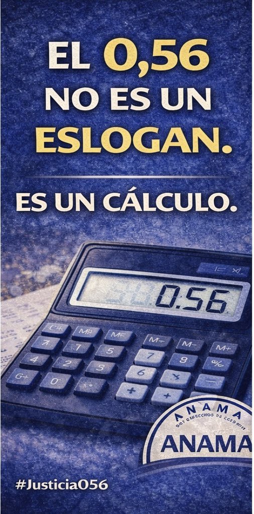 El 0,56 permite convertir el fondo acumulado
en años cotizados de forma realista y viable.

No es una promesa.
Es un modelo calculado.
#PasarelaAlRetaYa #ANAMA #Justicia056