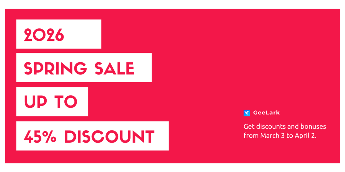 meAlexJohnson's tweet photo. Our Spring Sale 2026 is still CRUSHING it.  Grab up to 45% OFF on subscription plans before the clock runs out on April 2. ➕Time Add-on: Extra 10% OFF 📷Bonuses: Up to +19% Credit #GeeLark #Automation #SMM https://t.co/A5YKaMRMIi