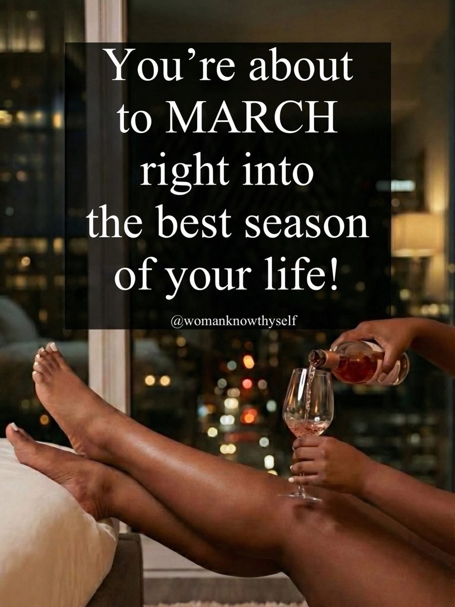 AuthorJoeNBrown's tweet image. You’re about to #MARCH right into the best season of your life !!!! 🍷🍾 

#SpringSeason 👣 #Inspiration 🪟 #Serenity 🛀🏼