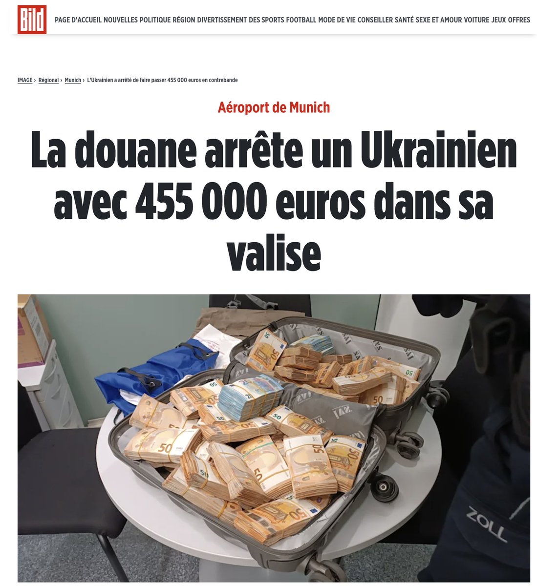 <a href="/ObsDelphi/">Louis Duclos</a> l'Ukraine PAYS le PLUS CORROMPU qui soit 
D'ailleurs COMMENT Zélinski peut il avoir 1 FORTUNE Estimée entre 850 Million et 1 Milliard de Dollars alors qu'il ne PERCOIT QUE 12 000Dollards par AN ????
La LESSIVEUSE de l'Europe ????