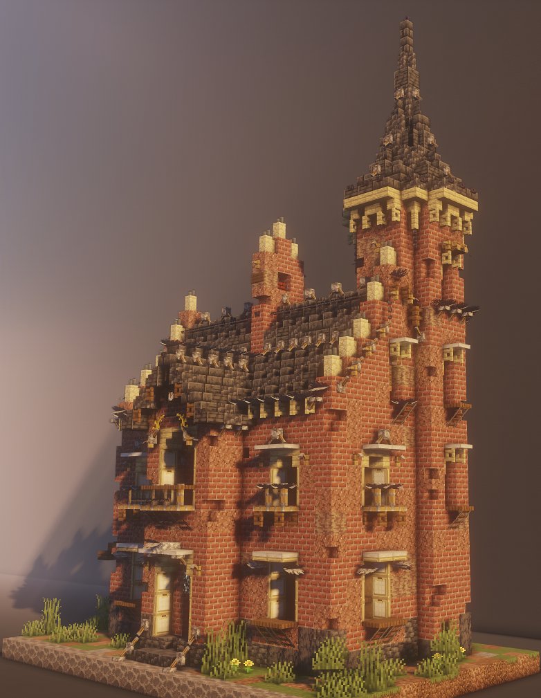 Meni~【@マイクラ建築】 tweet media