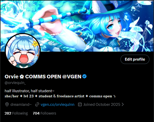 Orvie ✿ COMMS OPEN @VGEN tweet media