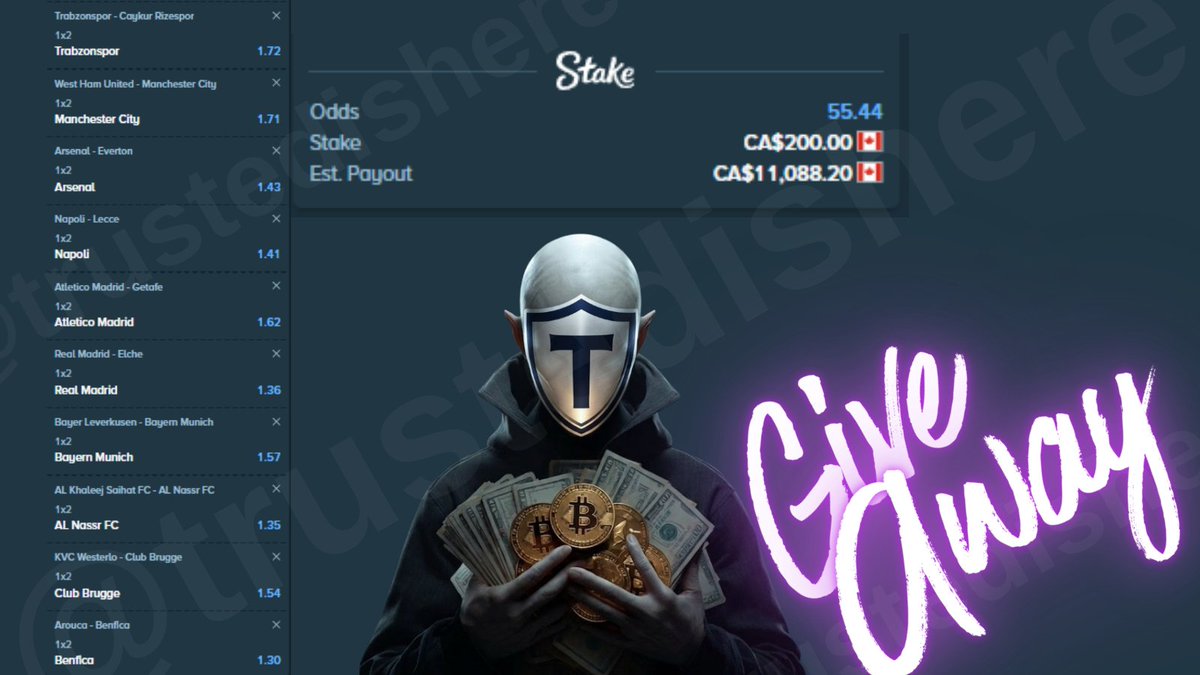 trustedishere's tweet photo. 🚨 1088$ SOL GIVEAWAY ALERT! 🔥💰

New week, new fire betslip loaded!  
If my favorites hit this week 

I’m randomly sending the full $1088 (with decimals) in SOL to 10 lucky winners! 🍀

Super easy entry:
✅ Follow @trustedishere
✅ Like + Retweet this post
✅ Drop your SOL wallet or Stake ID below 👇

Must be following to win. I’ll mention 10 random winners after the matches end.

Who’s riding with me this week? Drop it now! 💥  
#SOLGiveaway #Solana #sportsbetting
