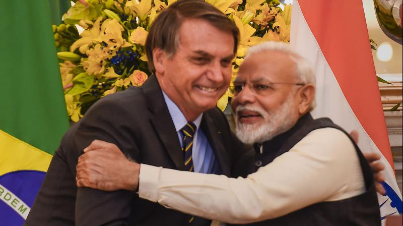 PMNehru's tweet photo. Modi hugged Trump- Impeached.

Modi hugged Bolsonaro- In jail.

Modi hugged Shinzo Abe- Dead.

Modi hugged Netanyahu- Dead.

100% strike rate. https://t.co/7dSwyrt8MI