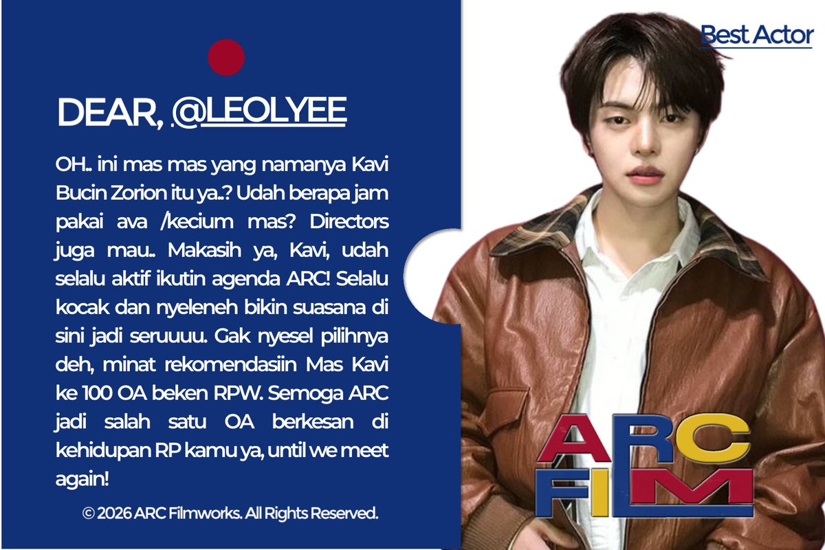 Best Actor, Kavi tweet media