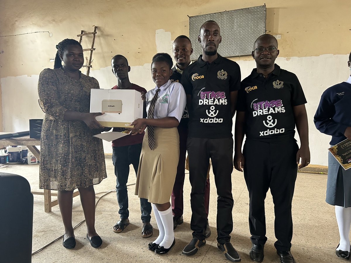 ASSPATU_2026's tweet photo. The moment the speakers were presented to students created incredible excitement and celebration across school assemblies. @xdobo_uganda Thank you very much for pioneering this journey to celebrate and uplift the performing arts competency based curriculum in secondary school. https://t.co/6cKHW0BaR8