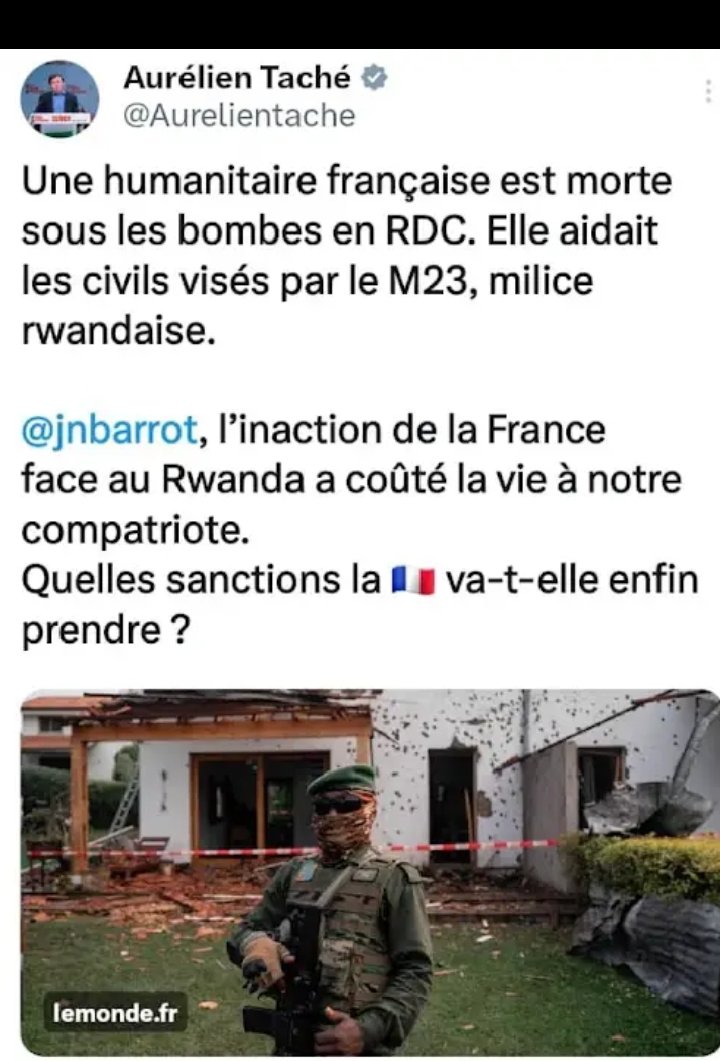 Likofata's tweet image. À qui profite les crimes ? 

#Karine travaillait pour les civils visés  par la coalition #RDF_M23_AFC_SAUVONS_LE_RWANDA_AU_CONGO.