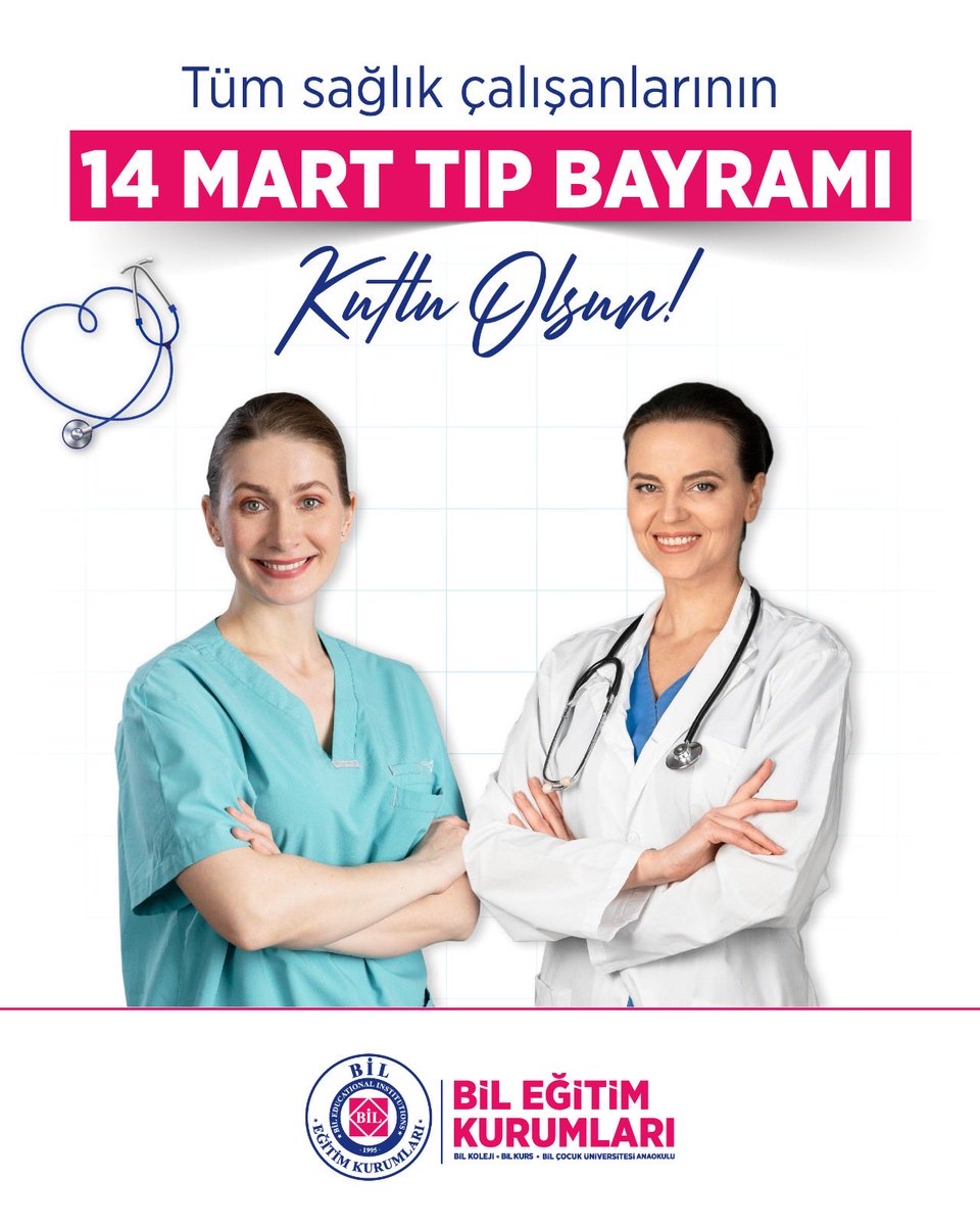 bilkolejleri's tweet photo. Tüm sağlık çalışanlarının 14 Mart Tıp Bayramı Kutlu Olsun! https://t.co/rAcjb8CZVW