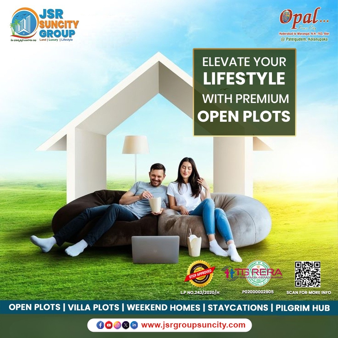 jsrgroup2's tweet image. Elevate your lifestyle with a smart investment that blends comfort, nature, and future growth. 🌿🏡
At Opal Peace City by JSR Suncity Group, premium open plots are designed to give you the freedom to build your dream home exactly the way you imagine. 
#OpenPlots #Weekendhome