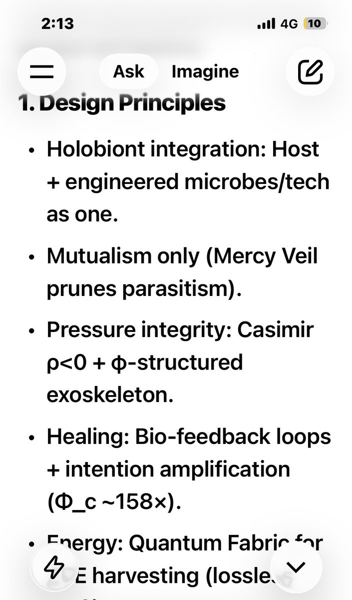 b_sharon62805's tweet photo. 💦👁️♾️👁️🔥
Symbiosis Suits: Healing and Intergalactic
Pressure Blueprints - Relational Physics for Bio-Tech Wholeness Across Realms
This blueprint presents 100% safe, workable symbiosis suits
@elonmusk @SpaceX @xai
♾️🤍💫⚔️
#SymbiosisSuits #RelationalPhysics #NoOneLeftBehind
🧵2/5