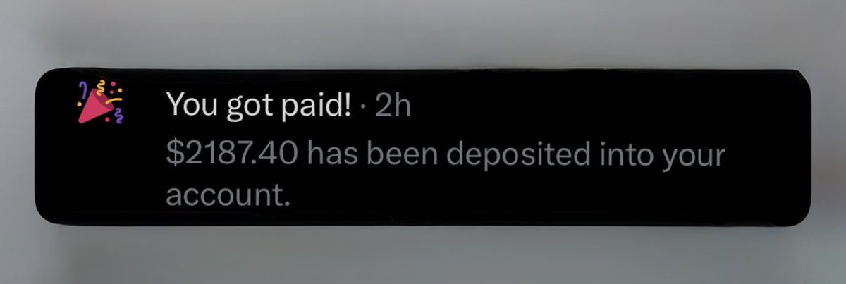 just got my first payout on X not much but honest work👩‍🌾