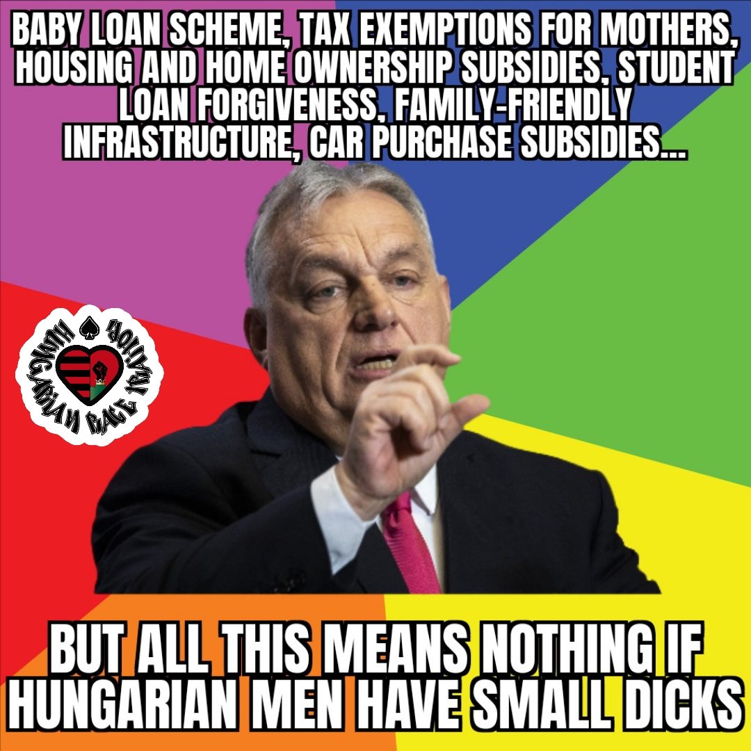 RaceTraitorHUN's tweet photo. Despite financial support from the government, Hungarian women don',t want to give birth. Therefore, it is necessary to replace the declining population with immigrants.
🇭🇺✊🏿✊🏾♠️🧎🏻🧎🏼‍♀️ https://t.co/XHg0o6mttl