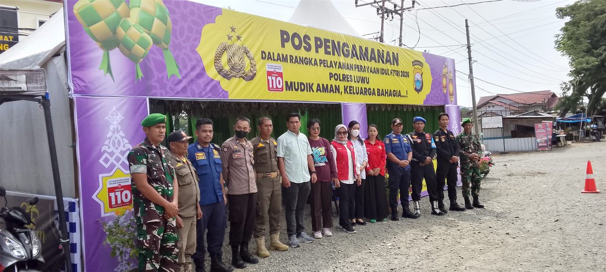 koramilwlg7's tweet image. Walenrang : Sabtu (14/03/2026), Pukul 08.00 Wita, Personil Pos Terpadu Ops ketupat 2026 sektor Walenrang Dalam Rangka memperangati Hari Raya Idhul Fitri 1 syawal 1447 H Tahun 2026, di Desa Batusitanduk, Kec. Walenrang, Kab. Luwu.
#kodam #korem #kodim #babinsa #tnipolri