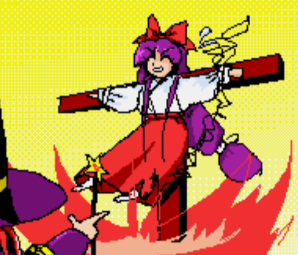 "Touhou huh? I guess they won't be finishing this project."