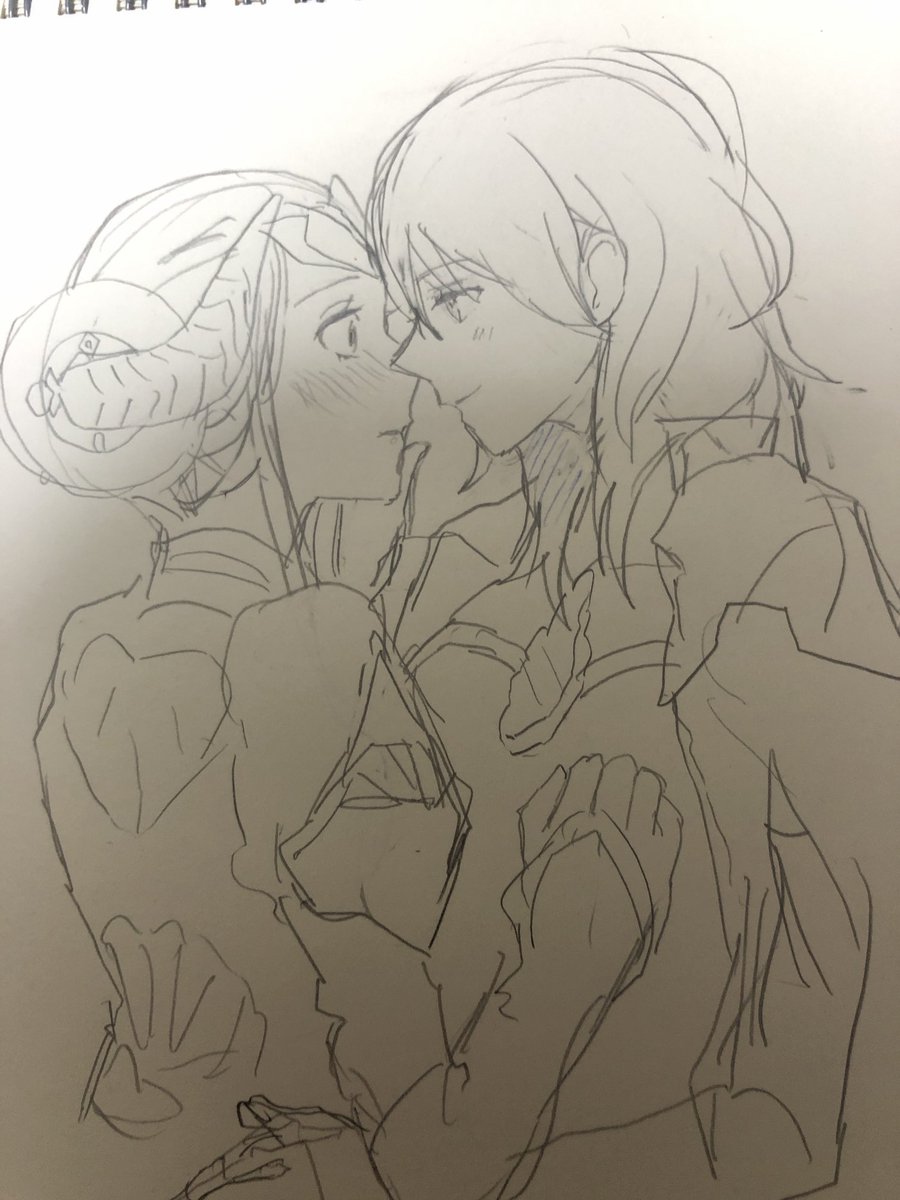 かなり最初の方に描いたエデレスの下書きだ、、、