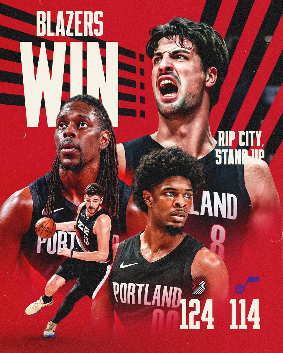 BLAZERS WIN!!
BLAZERS WIN!!