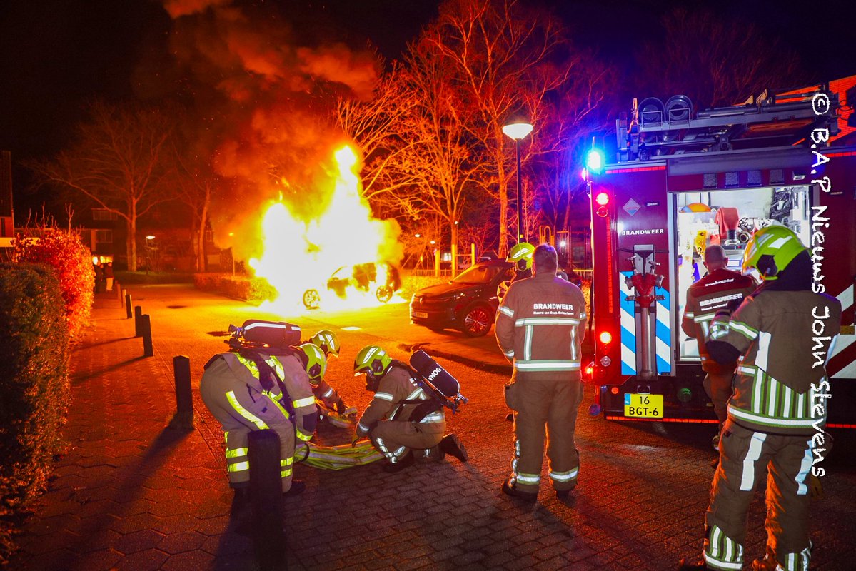 Autobrand in Apeldoorn